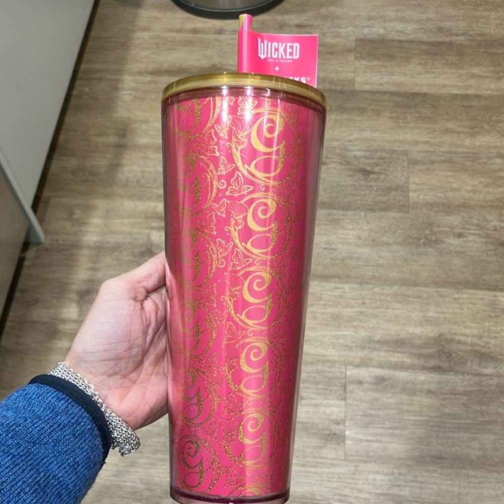 Starbucks Wicked Pink Glitter Cold Cup (24 oz.)